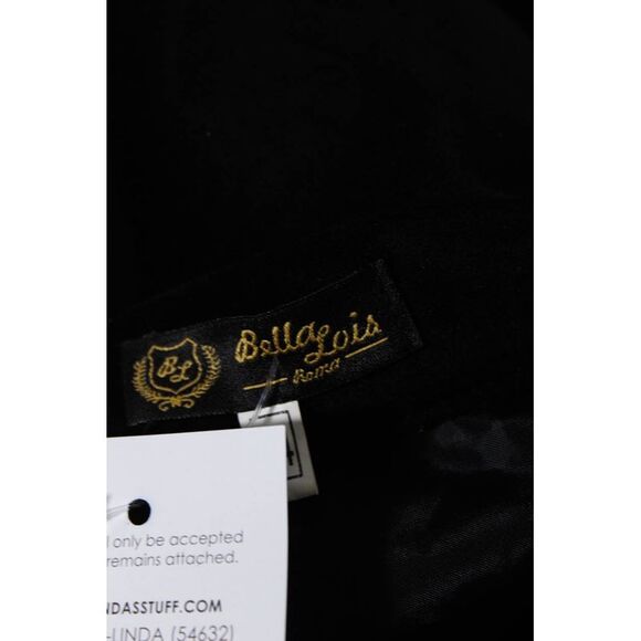 Bella Lois Women's Zip Closure Flare Lined Midi Skirt Black Size 44 - Picture 6 of 6